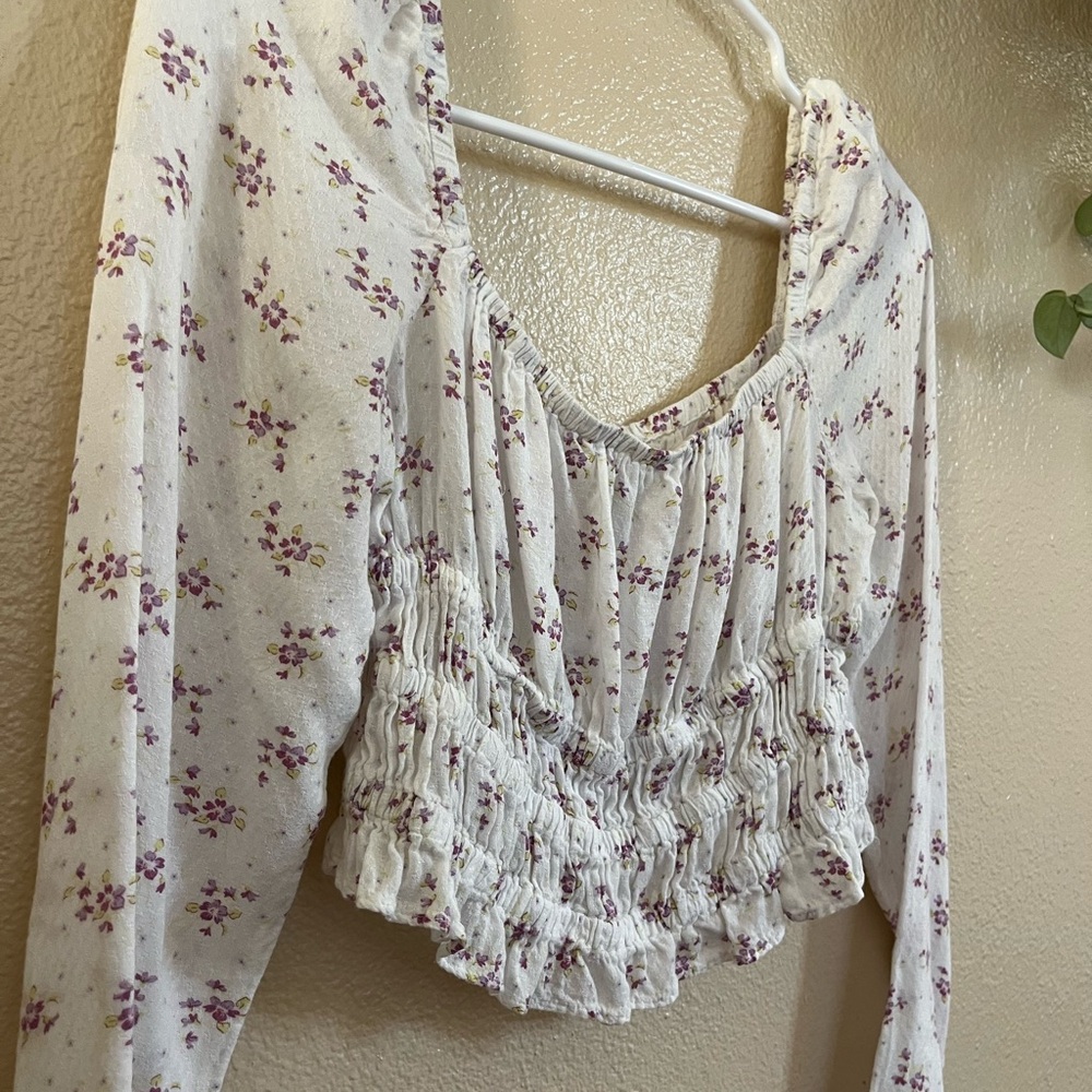 Ditsy floral blouse